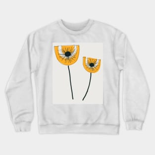 Post modern flowers Crewneck Sweatshirt